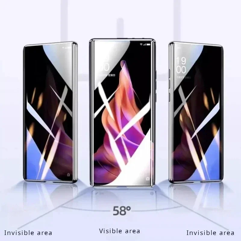 Anti Spy Privacy Glass Case - 화웨이 메이트 50, 40, 30, 60,