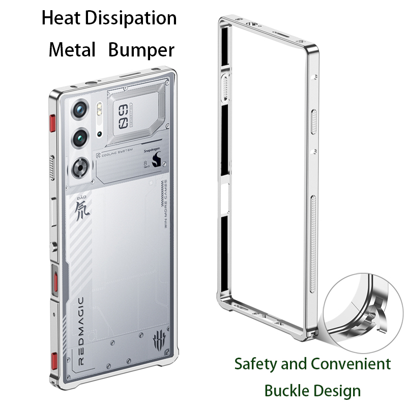Metal Bumper Aluminum Frame Case - ZTE NUbia Redmagic 10 Air 9