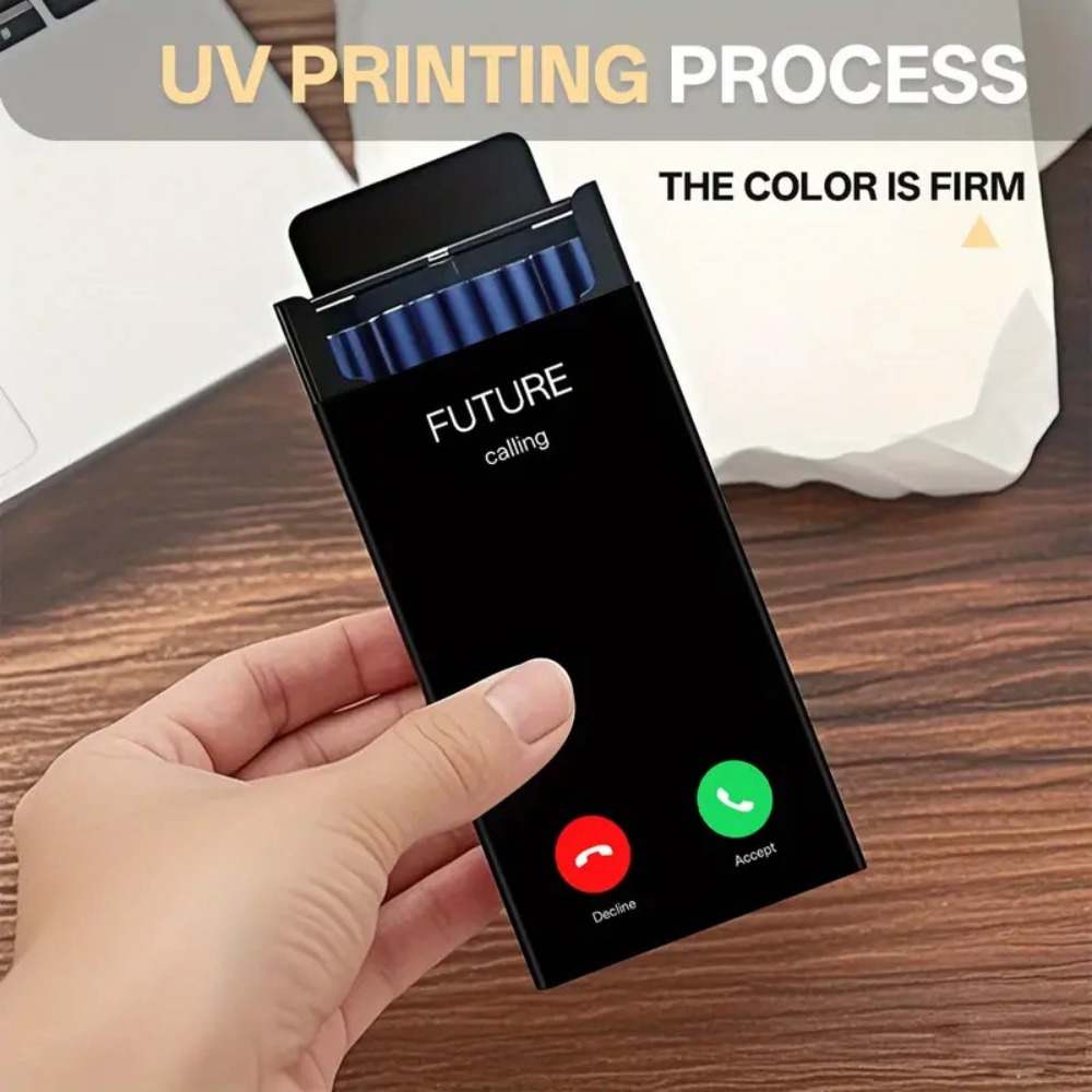 Phone Cases - 얇고 세련된 금속 재질의 담배 케이스로,