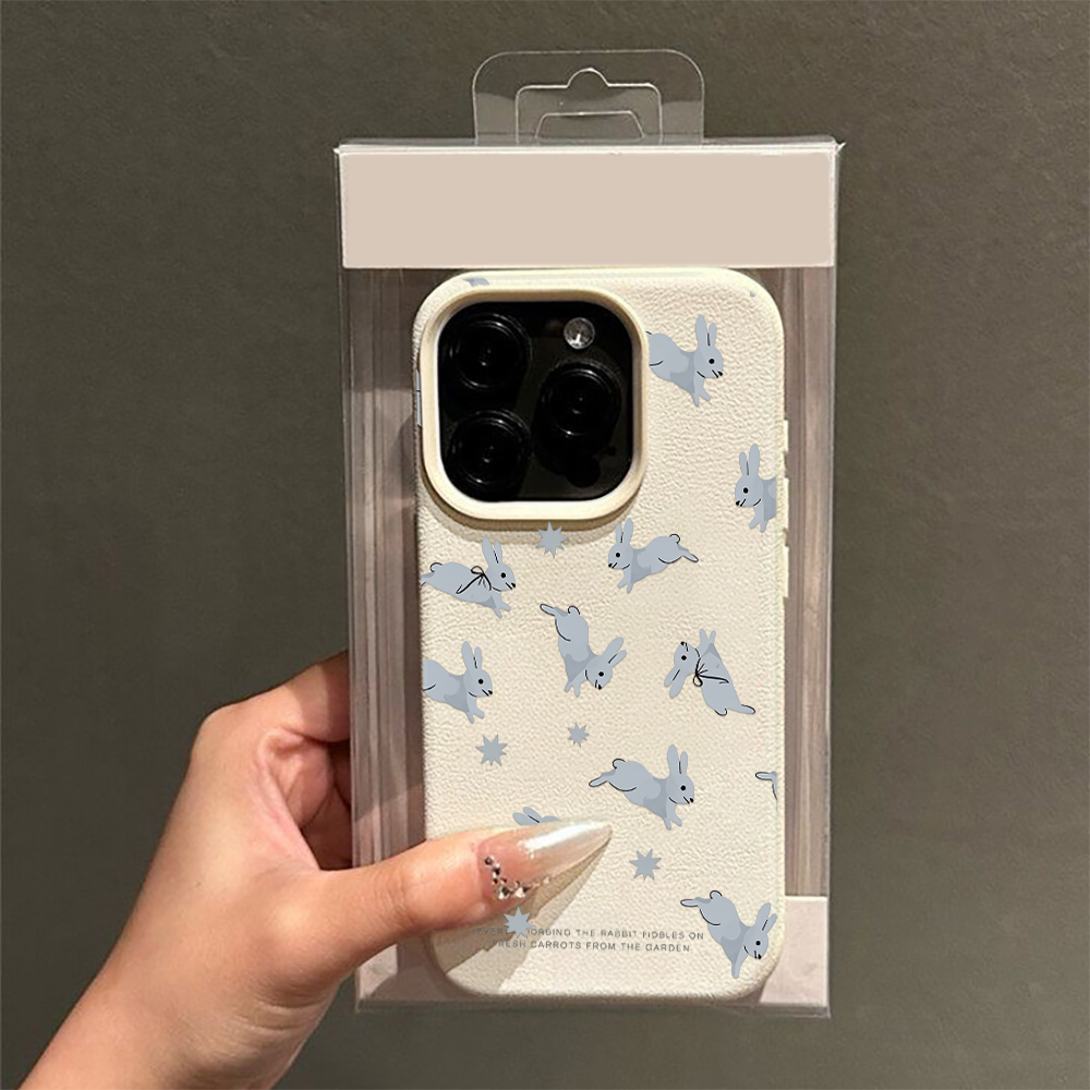 Vintage Floral Pattern Soft Case - 회색 새 무늬가 프린트된 빈티지 스타일의