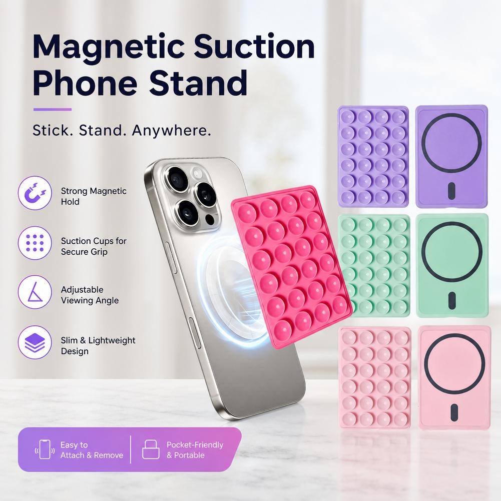 Phone Cases - 실리콘 재질의 24개 흡착판이 부착된 다기능