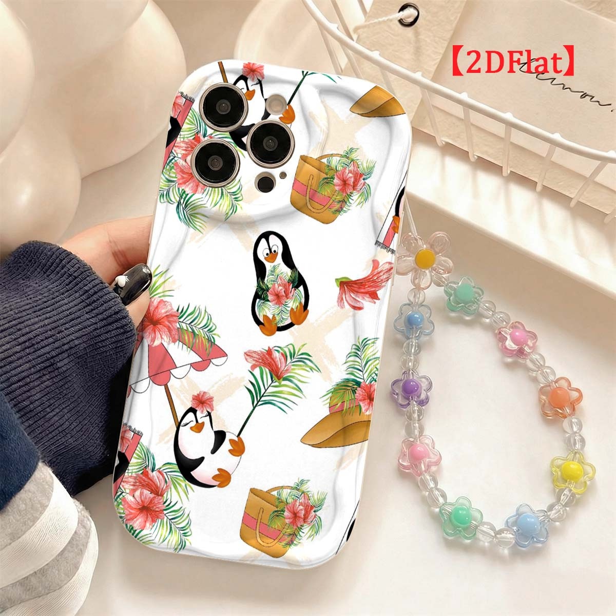 Cute Cartoon Wrist Strap Silicone Case - 아이폰 18, 17 Pro Max, 16