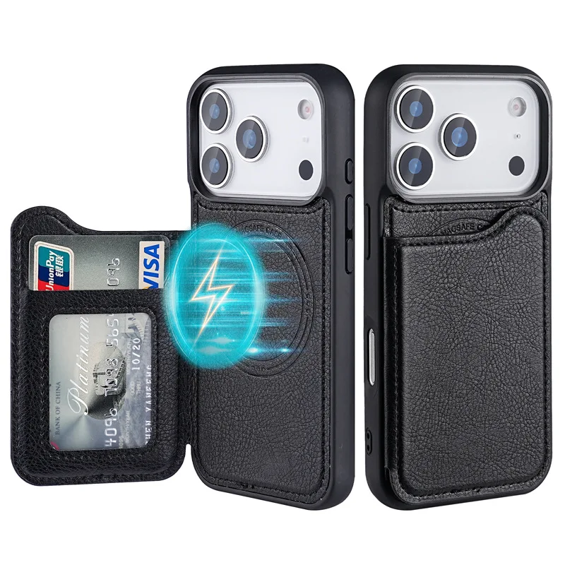 아이폰 17 에어, 16, 15 플러스, 14, 13, - Leather Wallet Card Holder Phone Cover 리뷰 및 가격