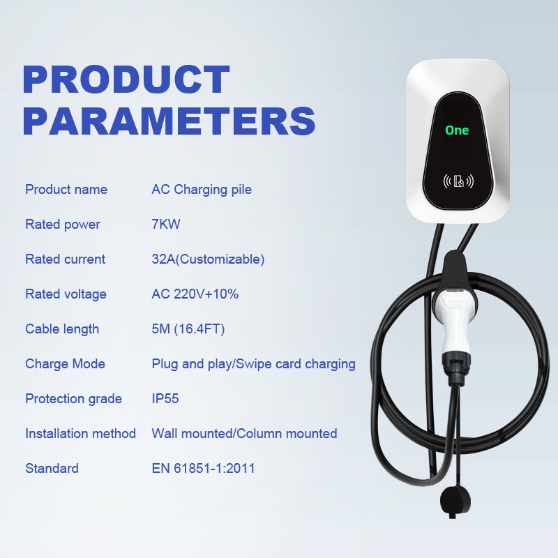 유럽 표준 7kW 타입 2 EV 충전기 카드 리더기 투 - Chargers 리뷰 및 가격