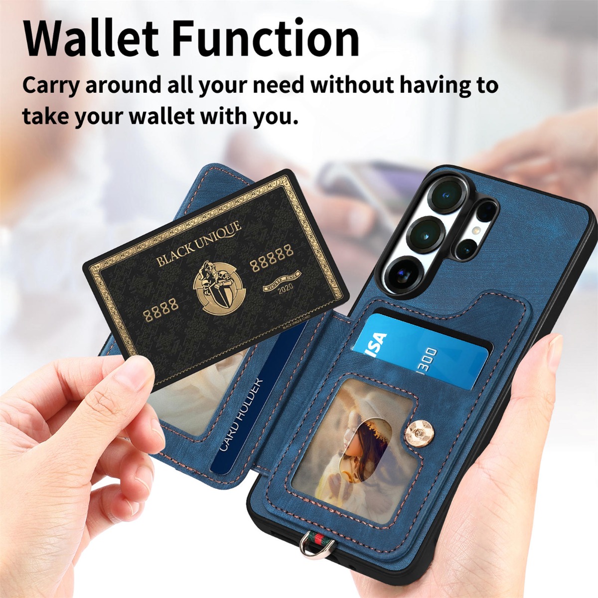 삼성 S26 울트라 S26 S25 플러스 S24 S23 - Leather Wallet Card Holder Phone Cover 리뷰 및 가격