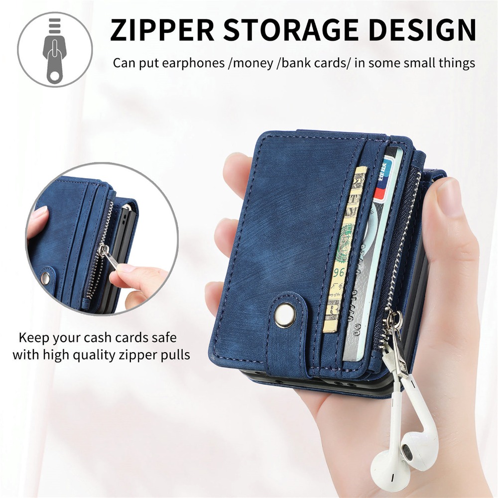 삼성 갤럭시 Z 플립 7 6 5 4 3 Flip7 Fl - Leather Wallet Card Holder Phone Cover 리뷰 및 가격