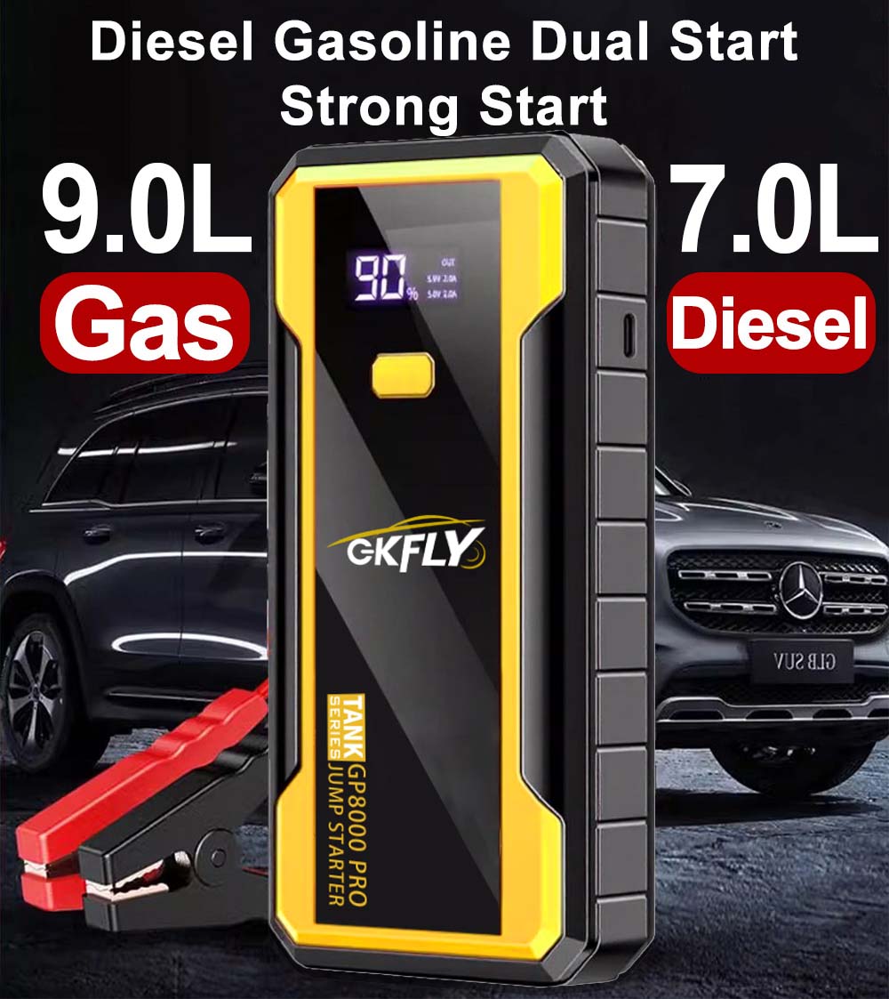GKFLY 24000mAh 스타트 파워 뱅크 8000A - Power Banks 리뷰 및 가격