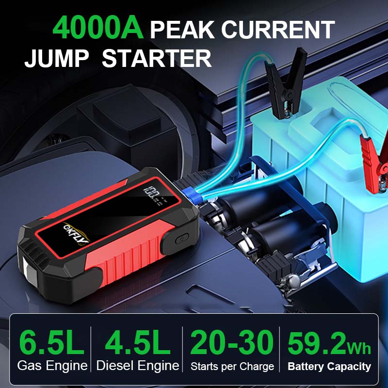 GKGLY 휴대용 자동차 점프 스타터 파워 뱅크 400 - Power Banks 리뷰 및 가격
