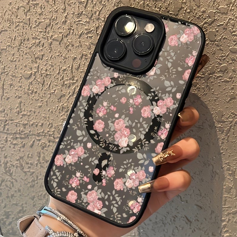 핑크 타이니 로즈 클리어 마그네틱 폰 케이스 (아이폰  - Clear Shockproof Bumper Case 리뷰 및 가격