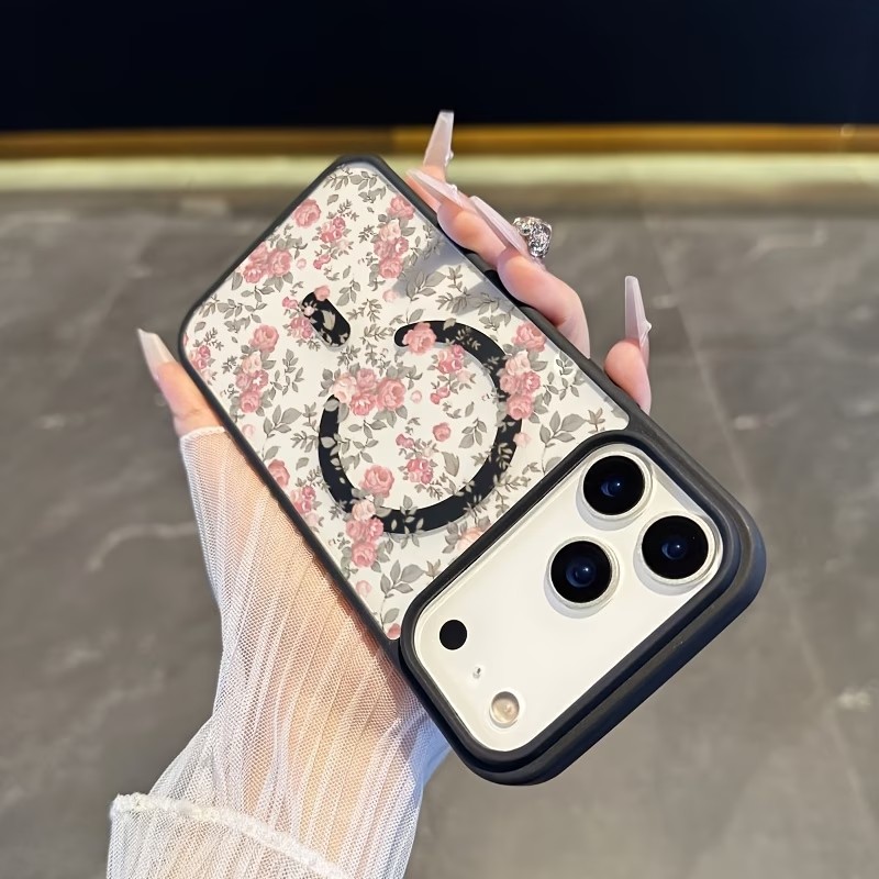 핑크 타이니 로즈 클리어 마그네틱 폰 케이스 (아이폰  - Clear Shockproof Bumper Case 리뷰 및 가격