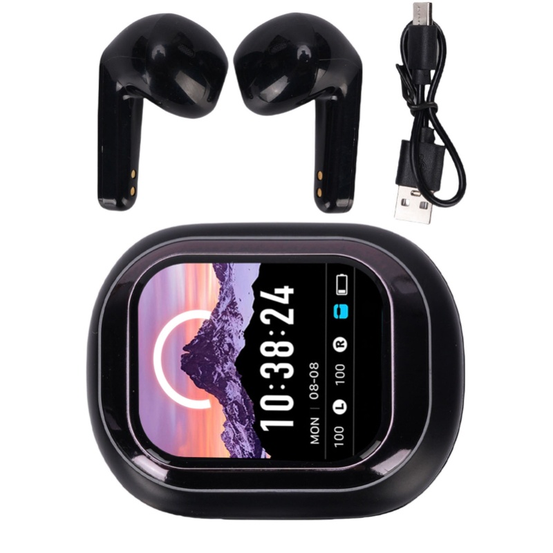 스마트 화면이 장착된 휴대용 노이즈 캔슬링 이어폰, 학 - Earphones 리뷰 및 가격