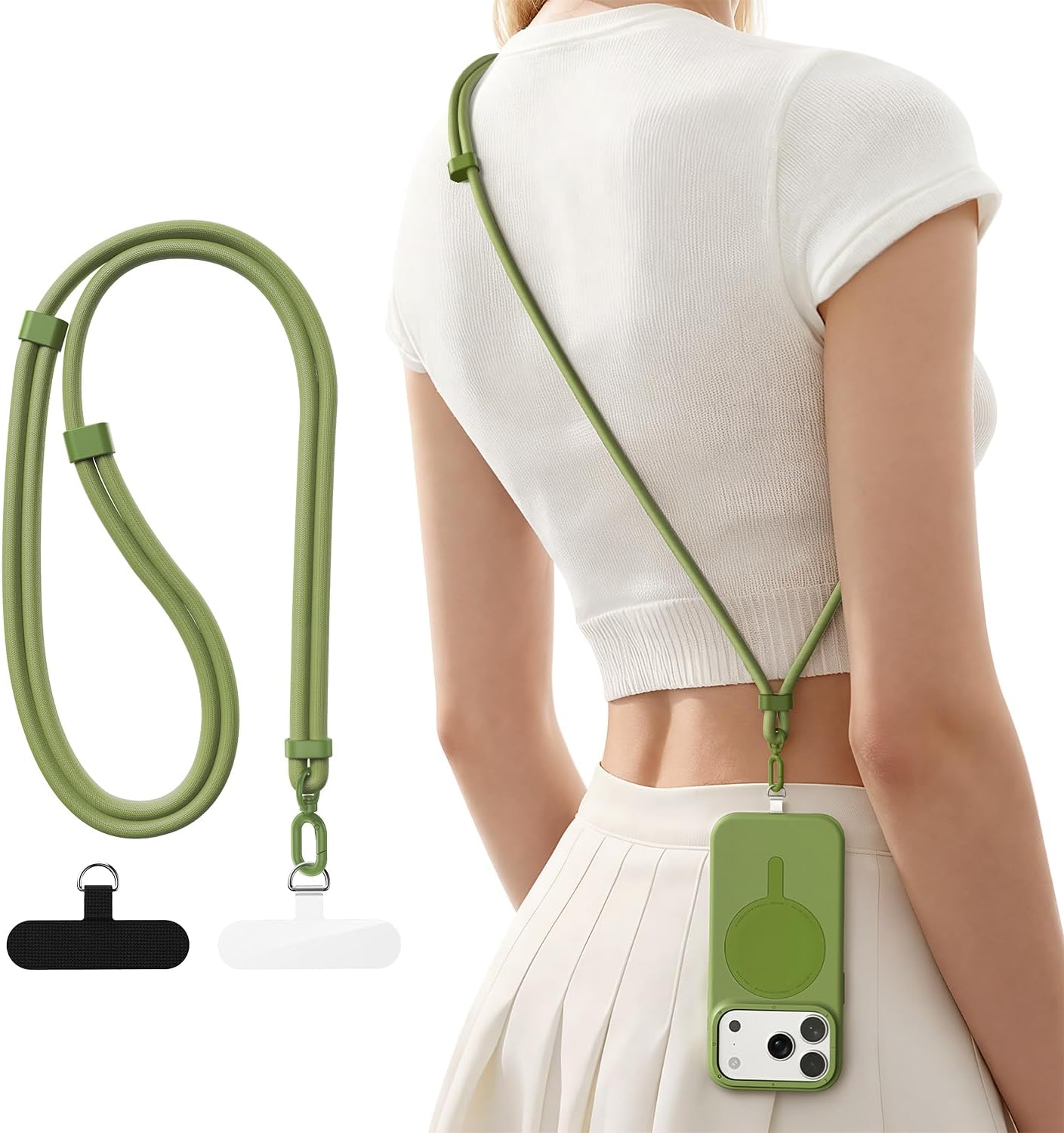 2개의 TPU 폰 탭이 있는 폰 랜야드 크로스바디, 조 - Crossbody Lanyard Neck Strap Case 리뷰 및 가격