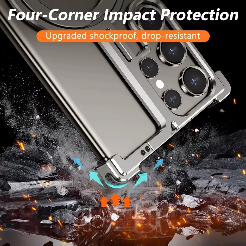 금속 프레임리스 마그네틱 거치대 폰 케이스, 삼성 갤럭 - Metal Bumper Aluminum Frame Case 리뷰 및 가격
