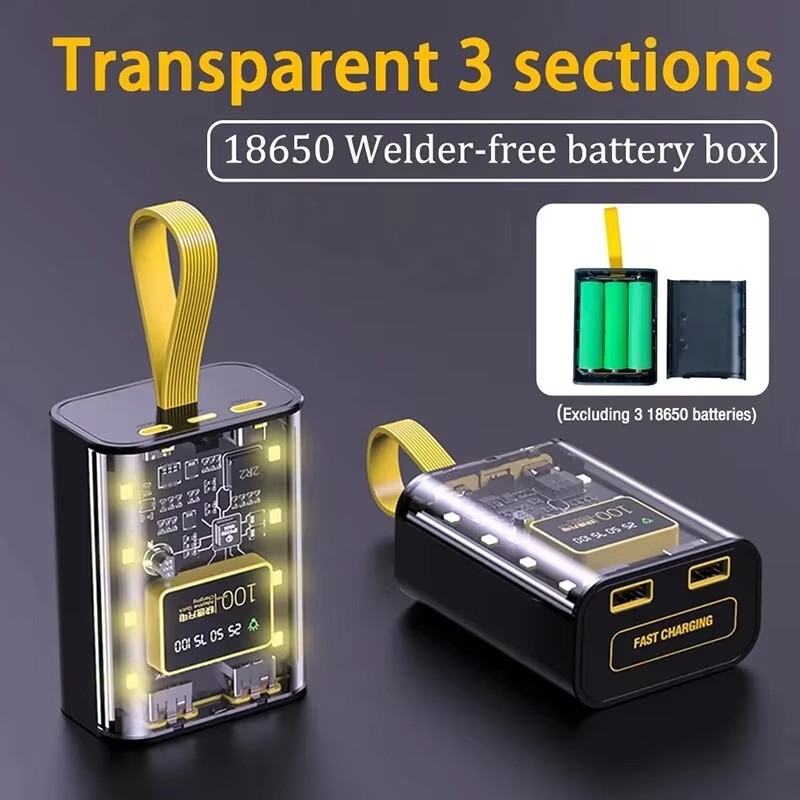 18650 배터리 충전 케이스, 고속 충전, DIY,  - Power Banks 리뷰 및 가격